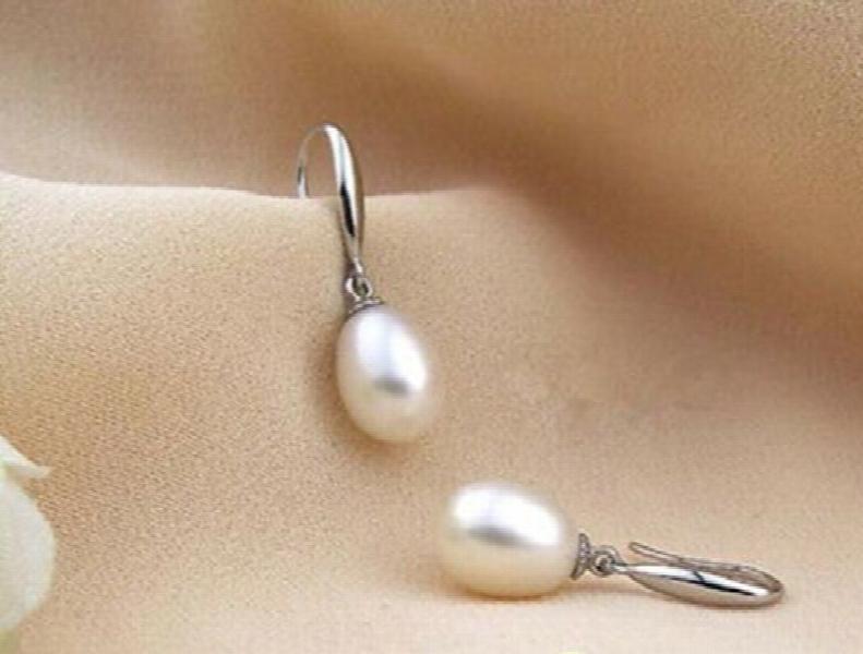 Freshwater Pearl Silver Dangle Earrings