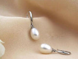 Freshwater Pearl Silver Dangle Earrings