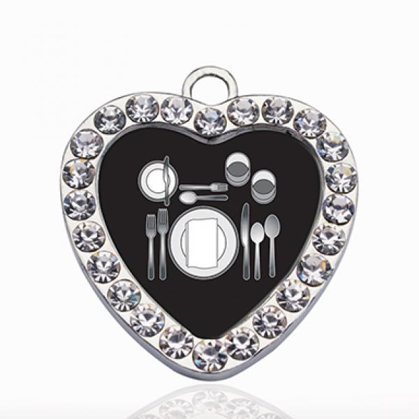 Circle Heart Charm Pendants Set for DIY Jewelry Making