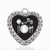Circle Heart Charm Pendants Set for DIY Jewelry Making
