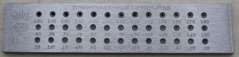 Round Shape Tungsten Carbide Wire Drawplate for Jewelry Making
