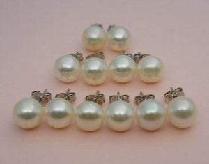 Freshwater Pearl Stud Earrings Charming Women Gift Jewelry