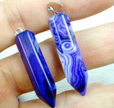 Mixed Natural Stone Pillar Pendant Set for DIY Jewelry Making