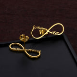 Custom Stainless Steel Name Earrings for Women