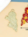 60 Pcs Metal Charm Pendants for Jewelry Making