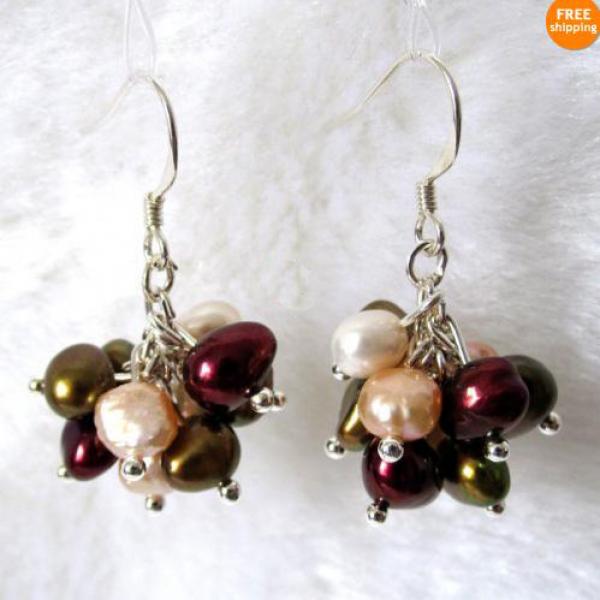 Baroque Pearl Dangle Earrings S925 Sterling Silver