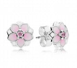 925 Silver Sparkling Crown Stud Earrings Wedding Gift