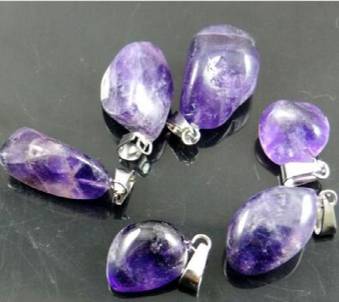 Natural Stone Quartz Crystal Turquoises Irregular Shape Pendant
