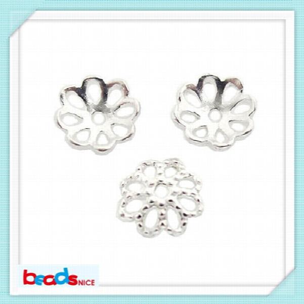 925 Silver Flower End Bead Caps Jewelry Making Supplies
