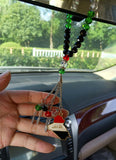 IRAQ Map Necklace Prayer Beads Rosary Iraqi Flag Sticker