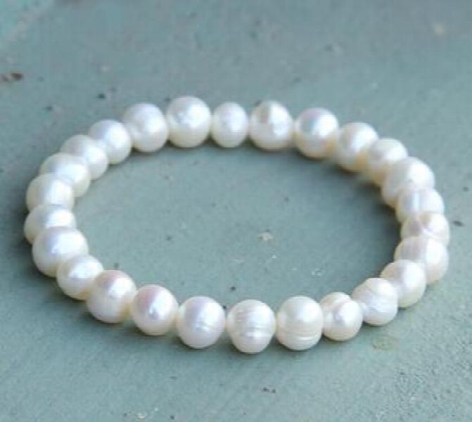 Natural Pearl Elastic Bangles Freshwater Pearls Bracelet