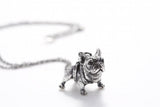 Retro French Bulldog Pendant Necklace Christmas Gift