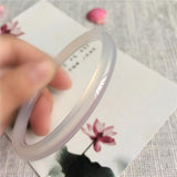 Zheru Jewelry Round Bar Agate Chalcedony Bracelet Gift