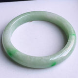 Zheru Jewelry Natural Burmese Jade Light 54-62mm Bracelet