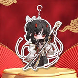 Onmyoji KeyChain Men Anime Acrylic Key Ring Onikiri Pendant Party Gift