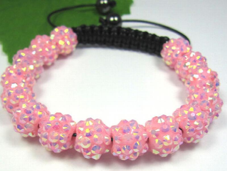 Hot Micro Pave CZ Disco Resin Bracelet Fashion Gift