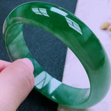 Zheru Jewelry Natural Burmese Jadeite 54-64mm Bracelet