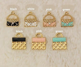100pcs 13*15mm Alloy Point Drill Bag DIY Necklace Earrings Accessories