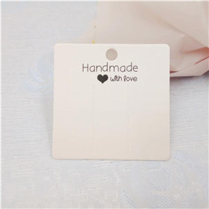 100 pcs 6x6cm 2 color hairpin card jewelry display card