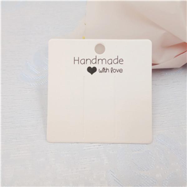 100 pcs 6x6cm 2 color hairpin card jewelry display card