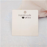 100 pcs 6x6cm 2 color hairpin card jewelry display card