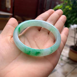 Natural Burmese Emerald Green Flower 54-64mm Bracelet