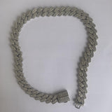 Rhinestone Dog Chain Collar Cuban Link Necklace