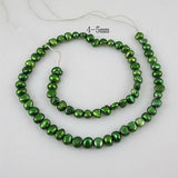 Green Baroque AA 4-5MM Freshwater Pearl Full Strand DIY Making