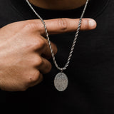 Ayatul Kursi Oval Necklace Stainless Steel Pendant Plated Muslim Jewelry Gift