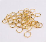 400PCS Golden Jump Rings 6-10MM 22 Gauge - DIY Accessory Jewelry Making