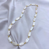 Baroque Pearl Necklace Natural Freshwater Choker Boho Wedding Jewelry