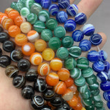 5A High Banded Agate Beads 8-12mm Round Purple Loose Stone Bead DIY Necklace