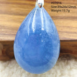 Aquamarine Clear Beads Pendant Necklace Jewelry