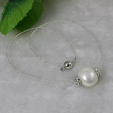 Shell Pearl Necklace Rhinestone Beads Sea Shell Pearl Jewelry Wedding