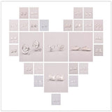 Sweet 925 Sterling Silver Needle Hypoallergenic Earrings for Women