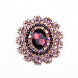African Hot Pink Glass Brooch for Women