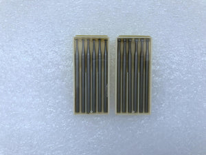 Thin Bearing Cutters and Cup Galleried with Open Mouth Steel Burs 2 Packs