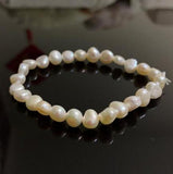 Baroque Freshwater Pearl Elastic Bracelet - Pink Lavender
