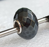 925 Silver Charm Bead Natural Iron Stone European Troll Bracelet Jewelry