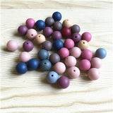 Chunky Acrylic Solid Beads for Jewelry DIY Making - 8-16mm Matte