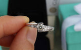 Tibetan Silver Ring Round 5A Cubic Zircon Charming Jewelry Women