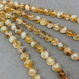 6A Stone Milk Cap Citrine Quartz Beads 5A 6/8/10mm Bracelet DIY