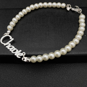 Pearl Anklet Stainless Steel Jewelry for Christmas