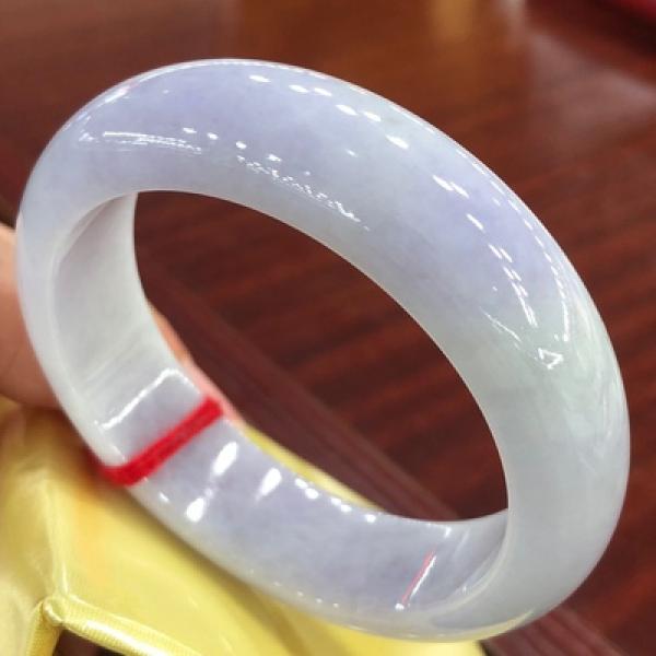 Burmese Jadeite 54-64mm Light Purple Bracelet Princess Jewelry Gift