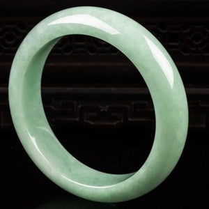 Zheru Jewelry Green Burmese Jadeite 54-64mm Bracelet