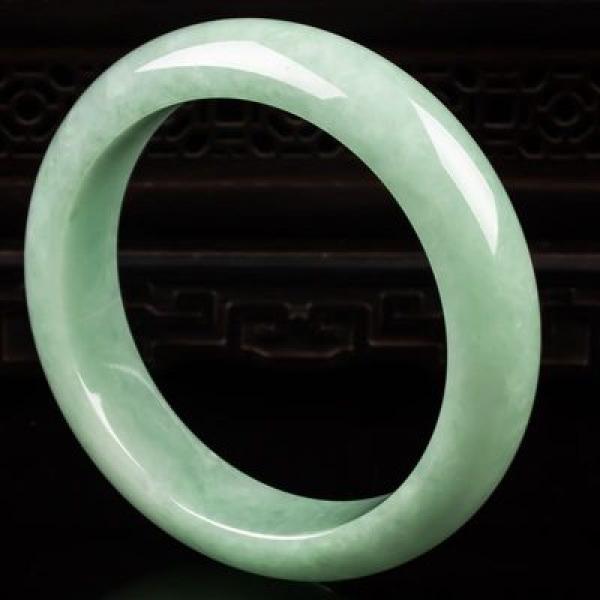 Zheru Jewelry Green Burmese Jadeite 54-64mm Bracelet