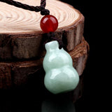 Burmese Jadeite Gourd Pendant Jewelry Men Women Gift