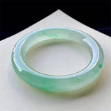 Natural Burmese Jade 54-64mm Round Bar Bracelet Princess Jewelry