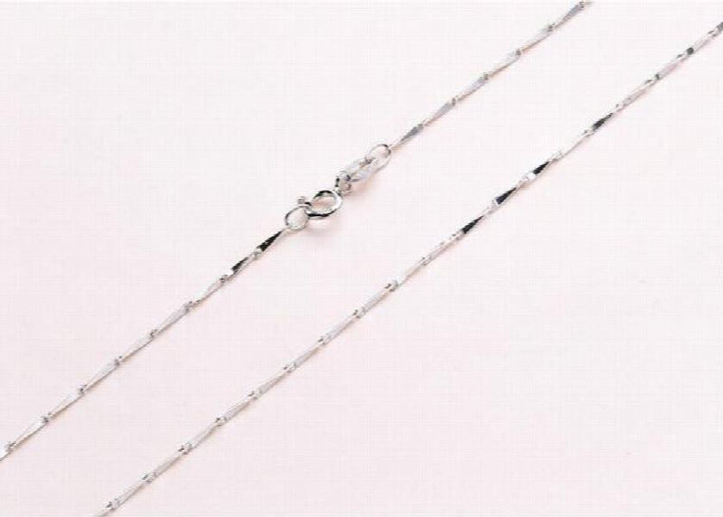 925 Silver Chain Necklace Lobster Clasp Adjustable Jewelry for Women