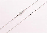 925 Silver Chain Necklace Lobster Clasp Adjustable Jewelry for Women